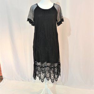 Black Vintage Style 1920s Dress from Yoyo 5, Size Small